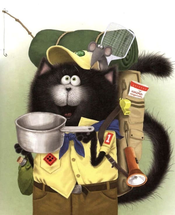 Котёнок Шмяк - маленький скаут